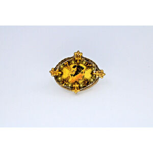 A2 Vintage Maximal Art Portrait Pin Brooch